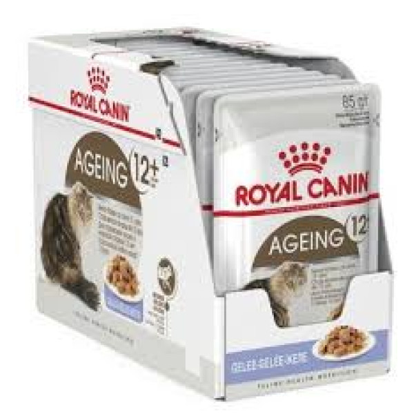 Royal Canin Ageing +12 in Jelly For Cats 12歲以上老年貓 (啫喱) 85g
